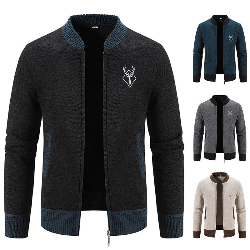 Darevo | Men's Knit Gilet with Autumn Detail