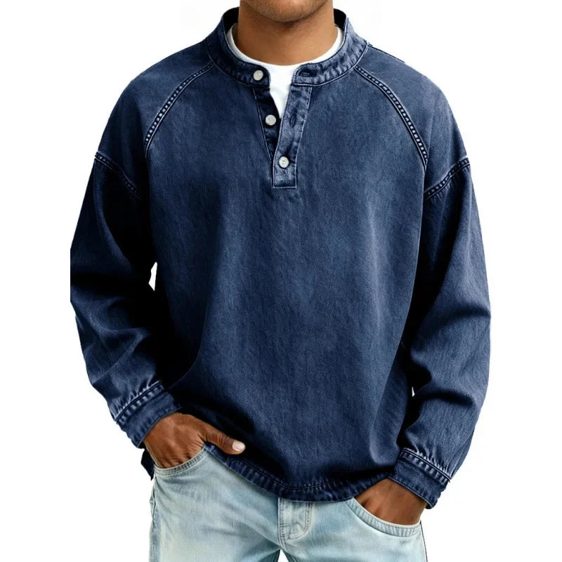 Darevo | Vintage Henley Shirt