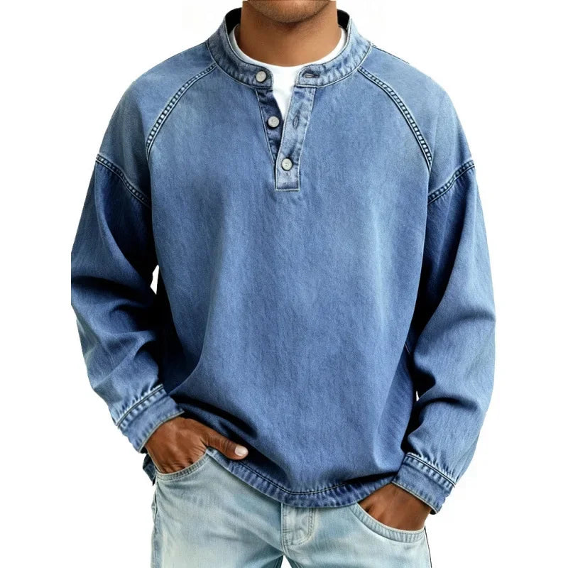 Darevo | Vintage Henley Shirt