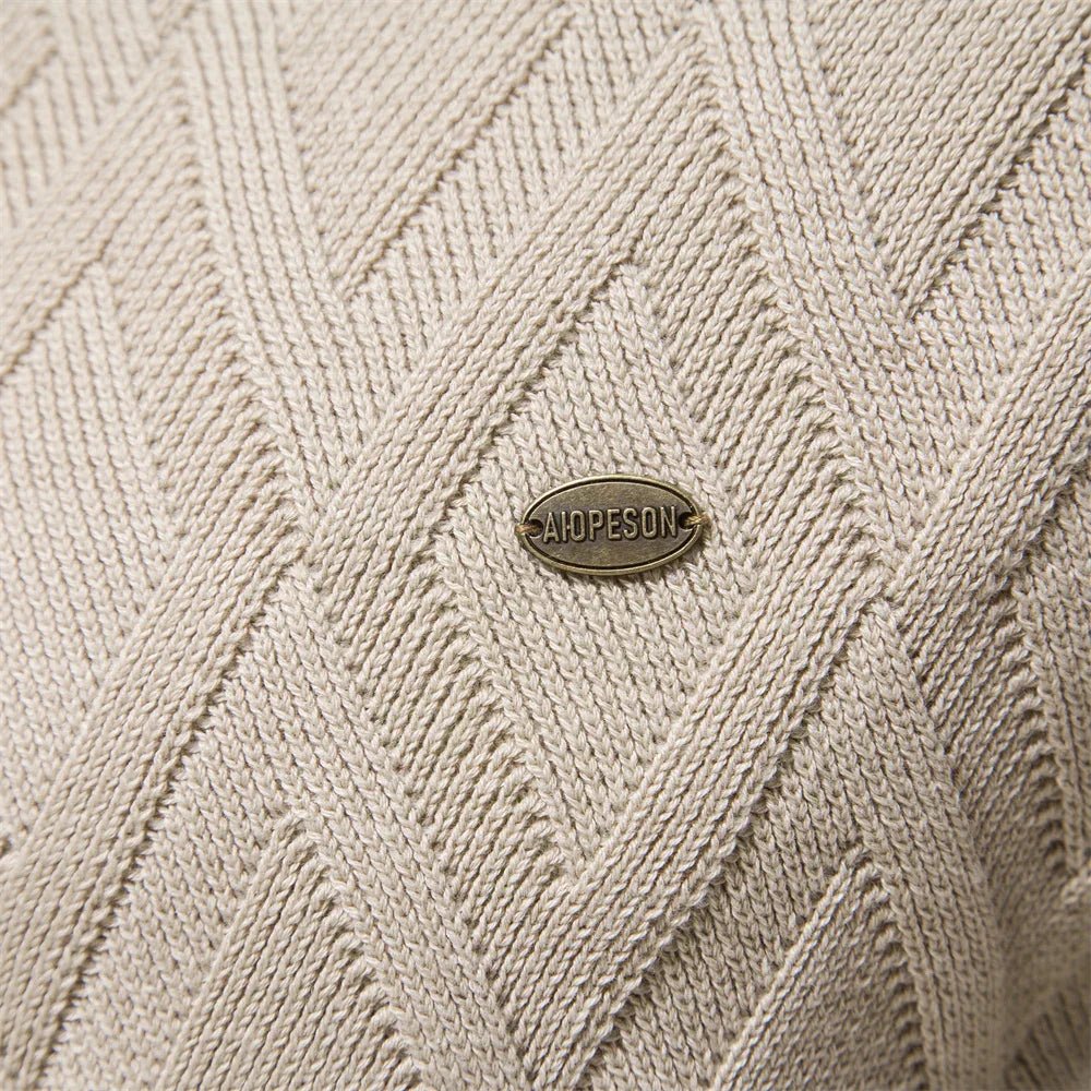 Marvin | Men's Sweater with Diamond Pattern