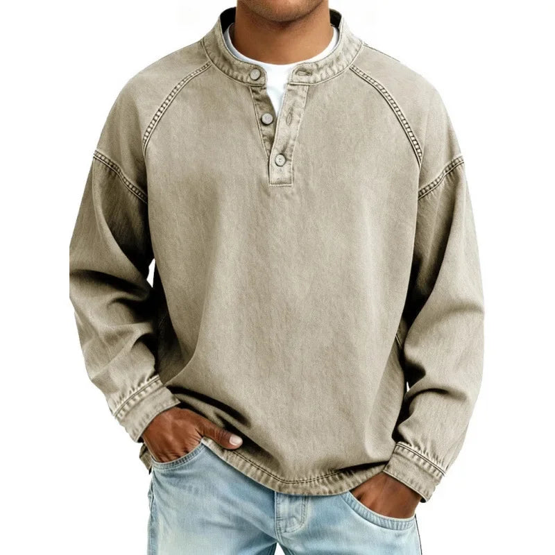 Darevo | Vintage Henley Shirt