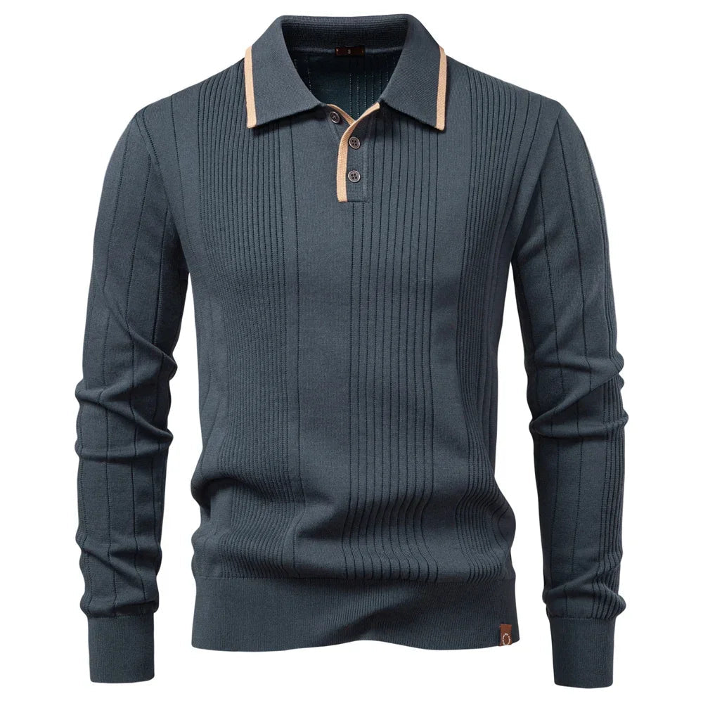Curtis | Long-Sleeve Winter Polo Shirt
