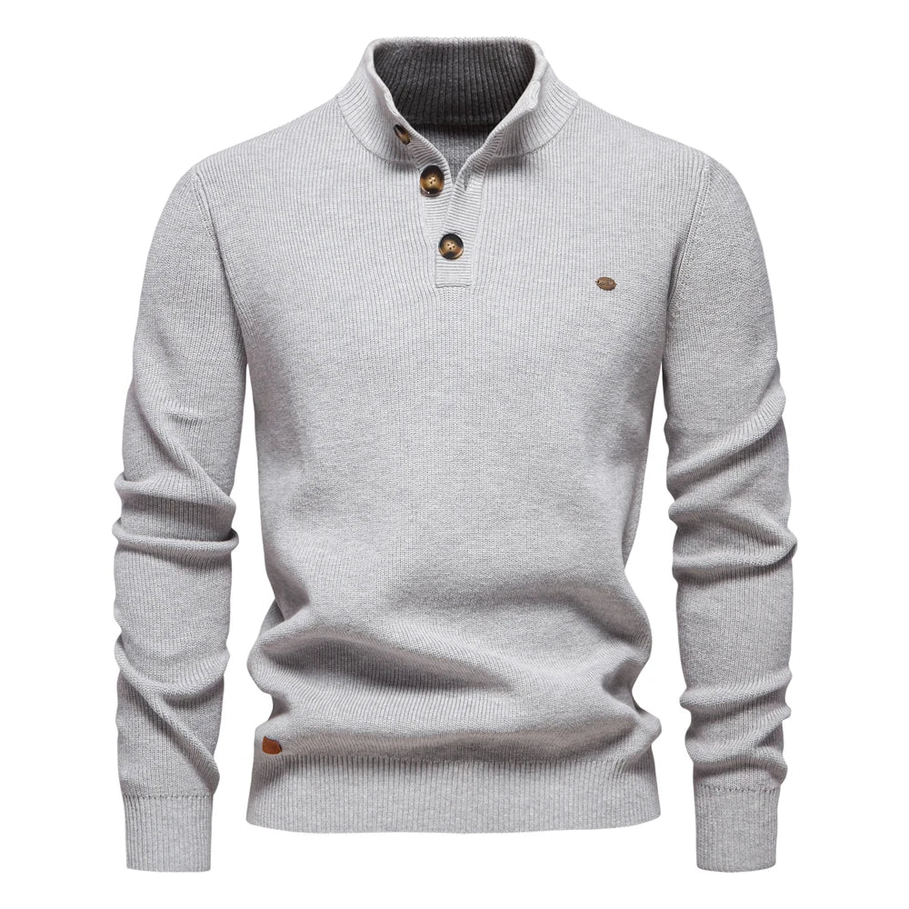 Elias | Men's Sweater with Buttons