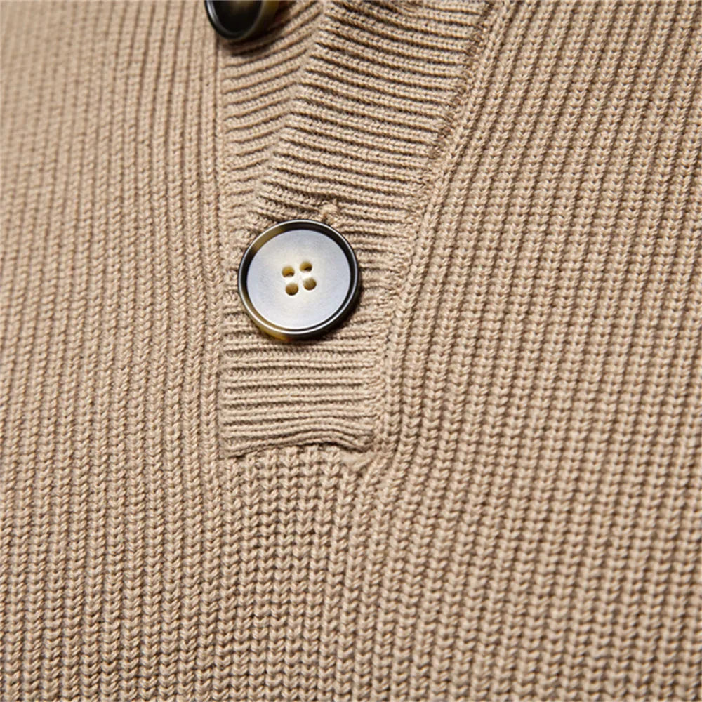 Elias | Men's Sweater with Buttons