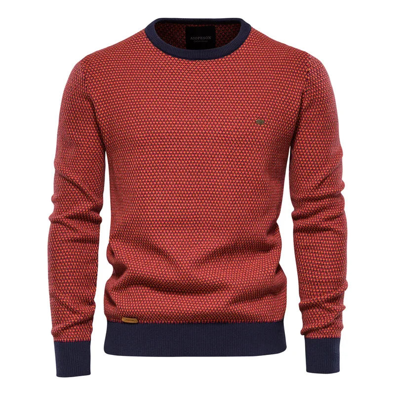 Kenneth | Men's Checkered Pattern Sweater