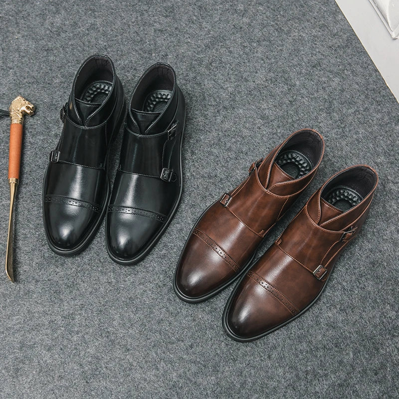 Darell | Double Monk Strap Boots