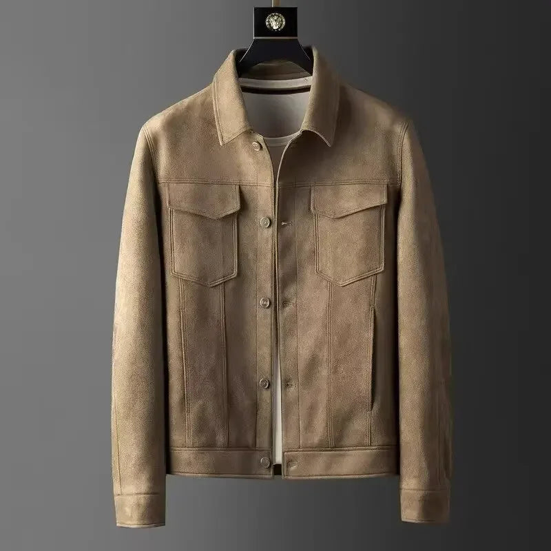 Darevo | Faux Suede Jacket with Front Pockets
