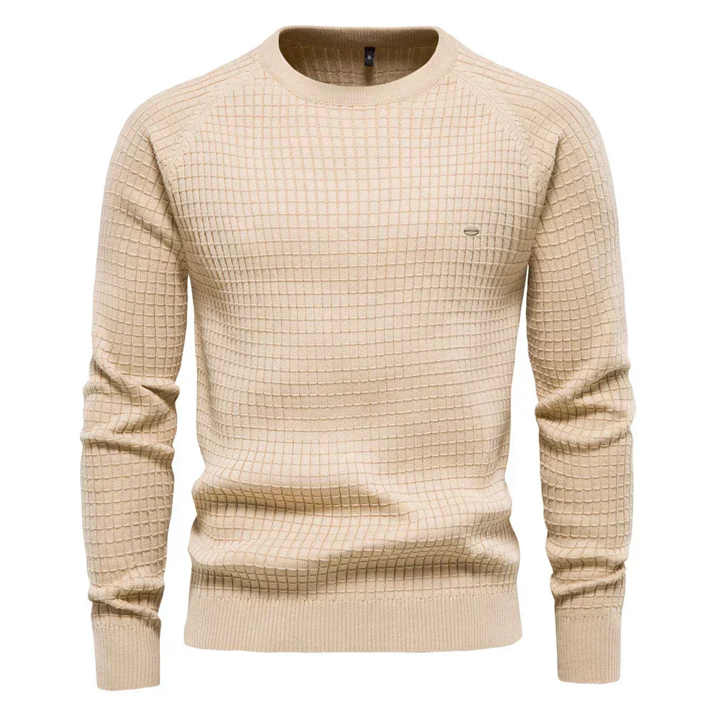 Zayne | Men's Sweater with Diamond Pattern