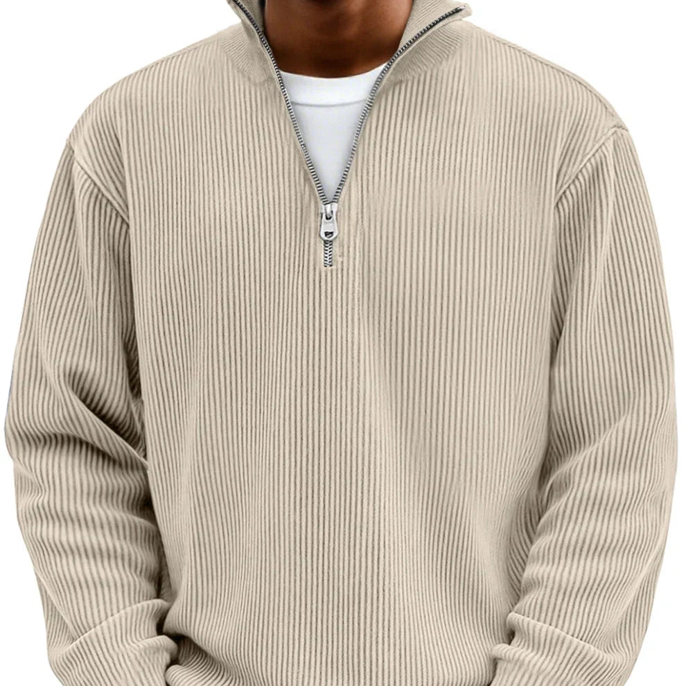 Darevo | Long Sleeve Half-Zip Sweater