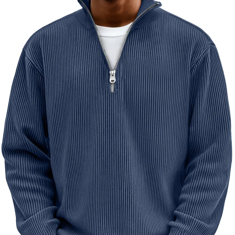 Darevo | Long Sleeve Half-Zip Sweater