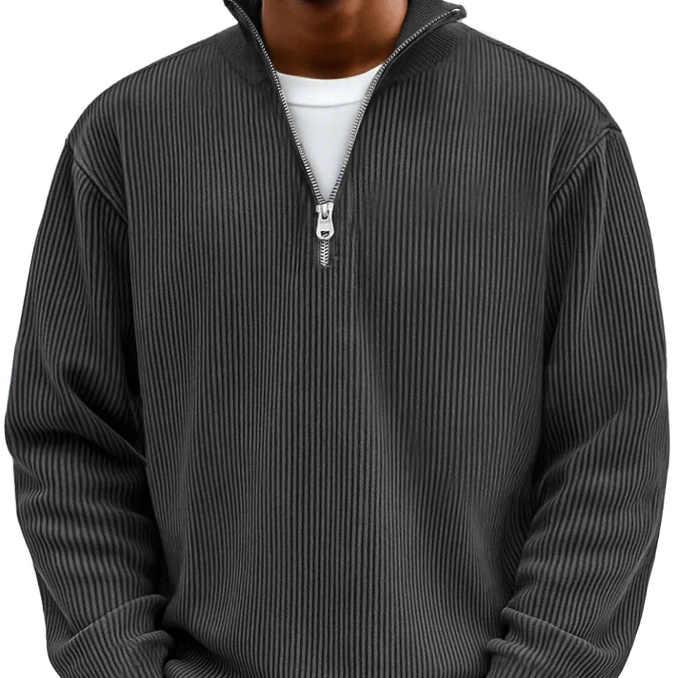 Darevo | Long Sleeve Half-Zip Sweater