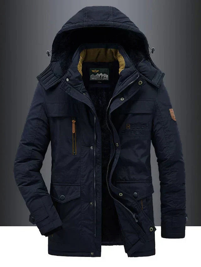 Amos | Warm Men's Fleece Jacket Made from Premium Wool Blend