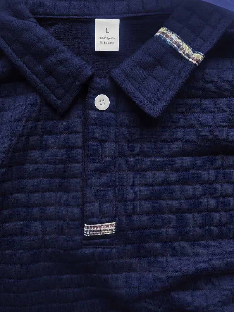 Bruce | Textured Polo with Pocket on the Sleeve