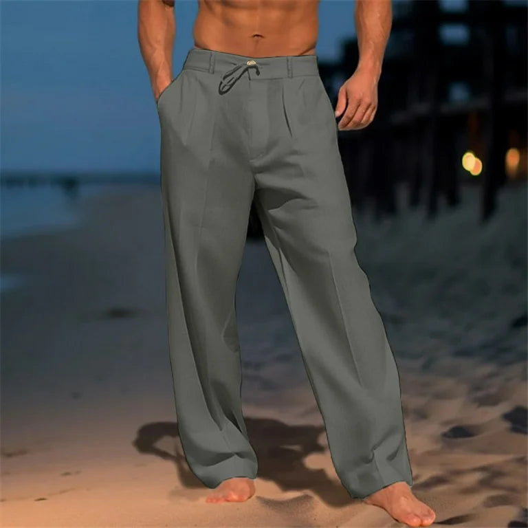 Oliver | Plain Linen Pants