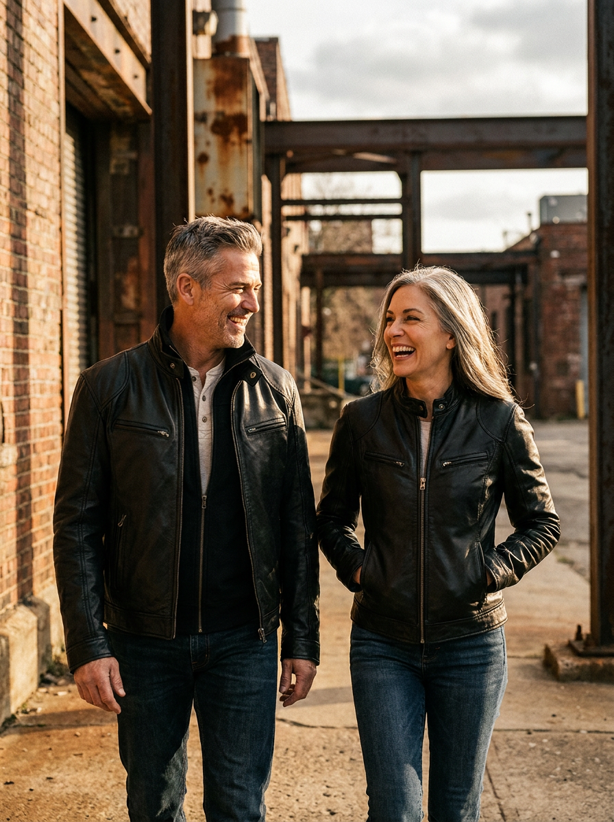 Darevo | Casual Leather Jacket