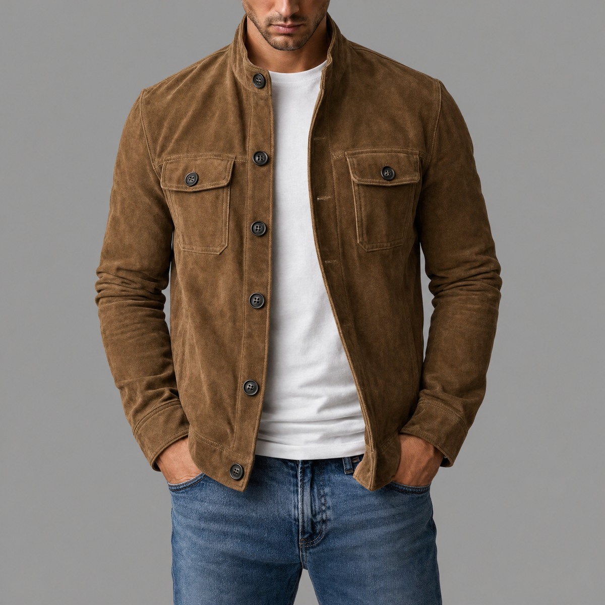Darevo | Premium Suede Bomber Jacket