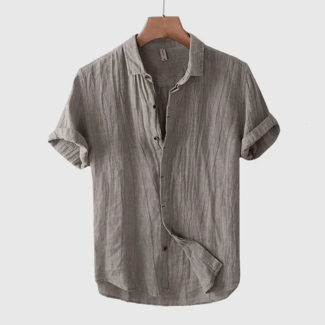 Scott | Elegant Short Sleeve Button-Up Shirt