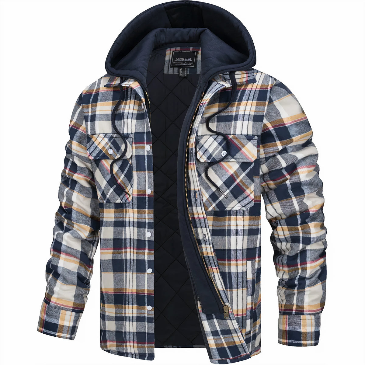 Darevo | Checkered Zip Jacket
